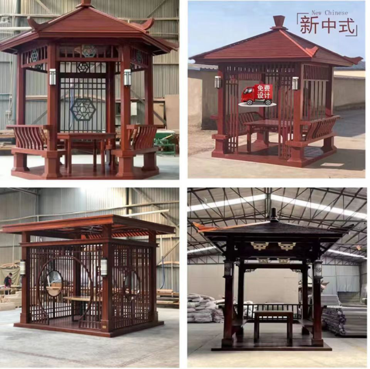 防腐木凉亭制作